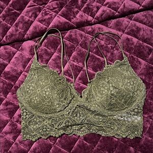 Auden Lace Bralette in Olive